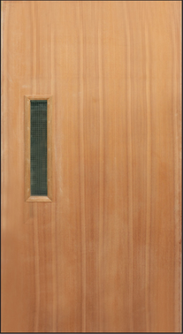 Nyatoh Plywood with glass Fire Rated Door
